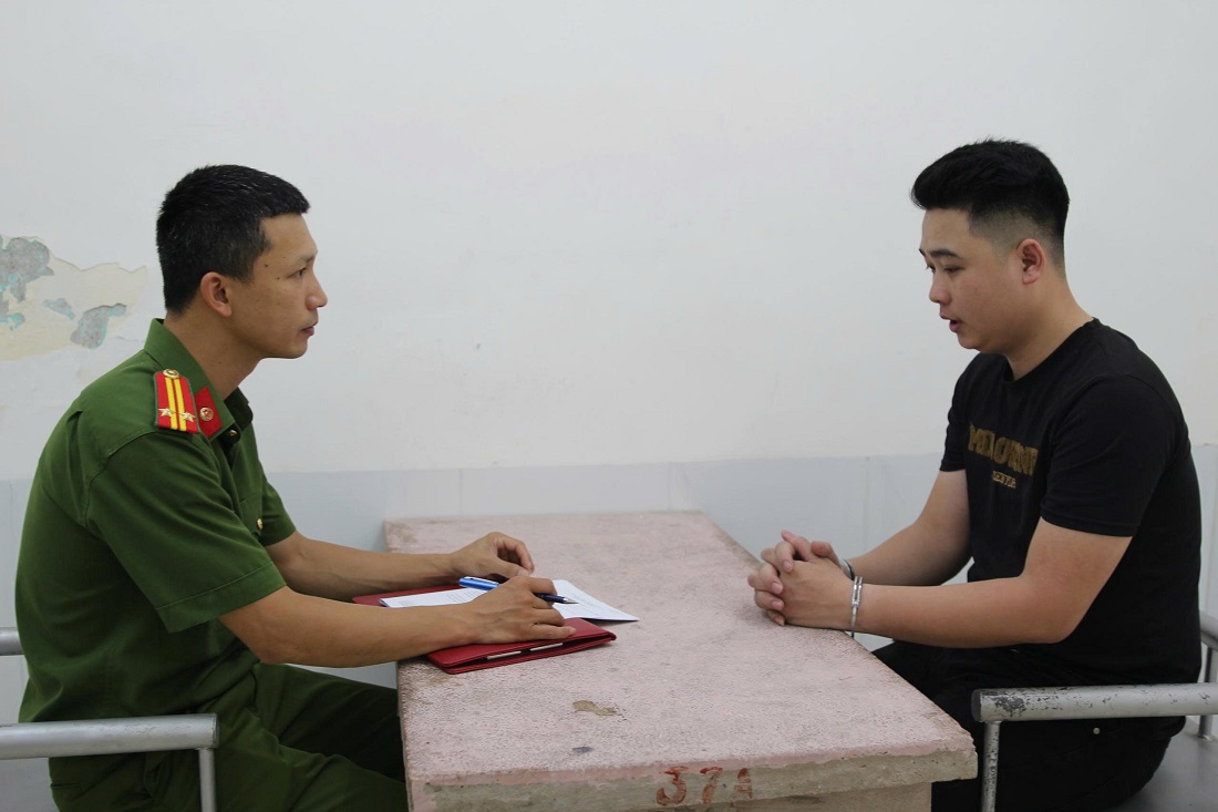 Đối tượng Trần Tuấn Anh tại Cơ quan Công an
