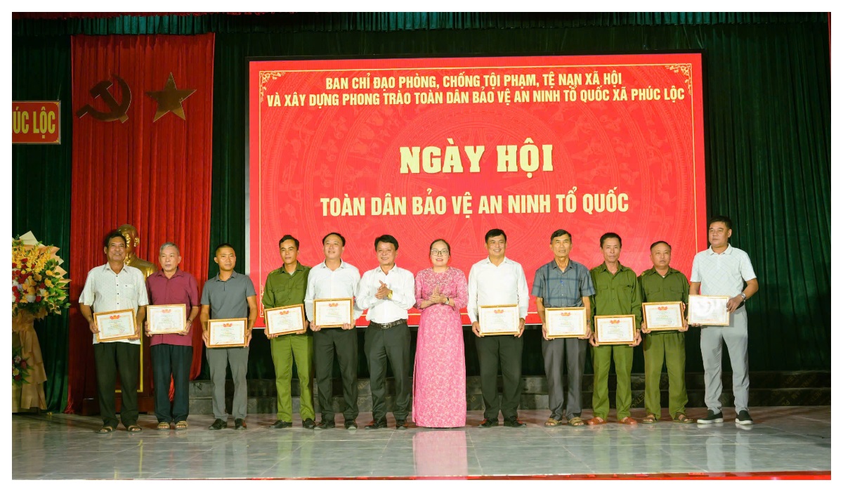Sôi nổi Ngày hội Toàn dân bảo vệ an ninh Tổ quốc tại xã Phúc Lộc