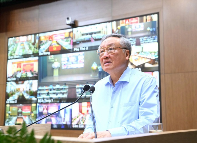 Phó Thủ tướng Thường trực Chính phủ Nguyễn Hoà Bình phát biểu chỉ đạo tại Hội nghị