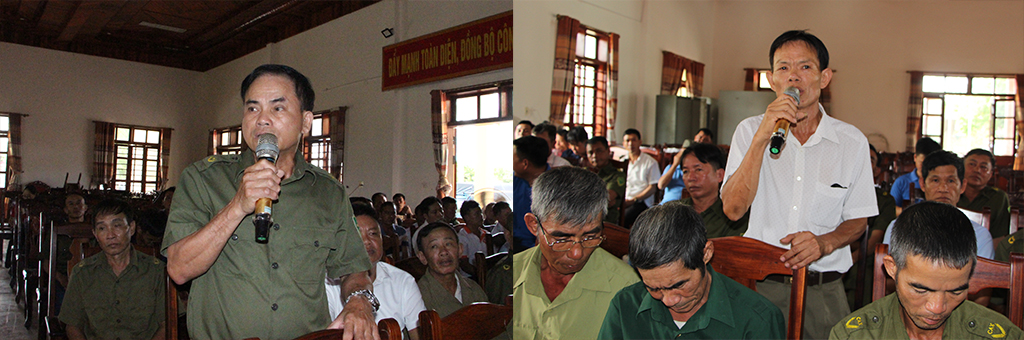 Ý kiến phát biểu, thảo luận của các đại biểu liên quan đến lực lượng đảm bảo ANTT ở cơ sở trên địa bàn xã