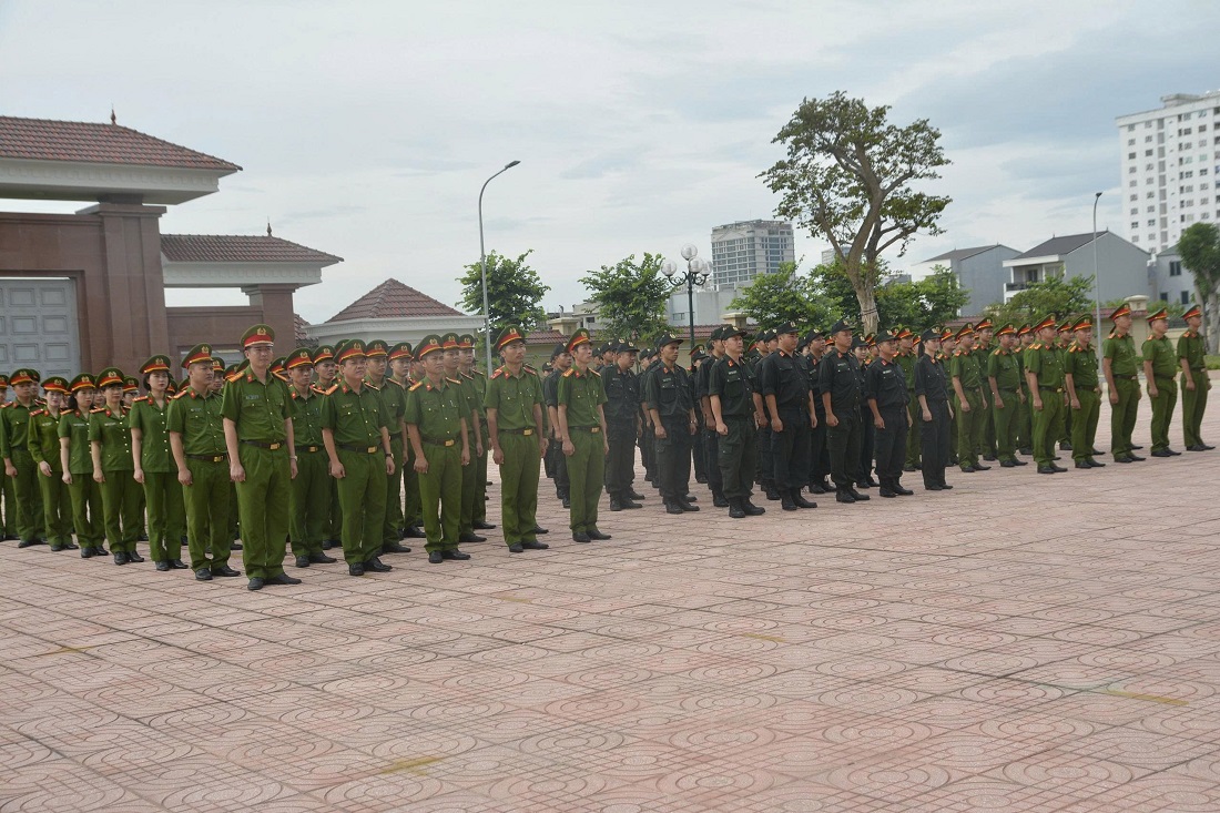 Cán bộ, chiến sĩ Cảnh sát cơ động hưởng ứng Lễ ra quân tấn công, trấn áp tội phạm, bảo đảm ANTT 
