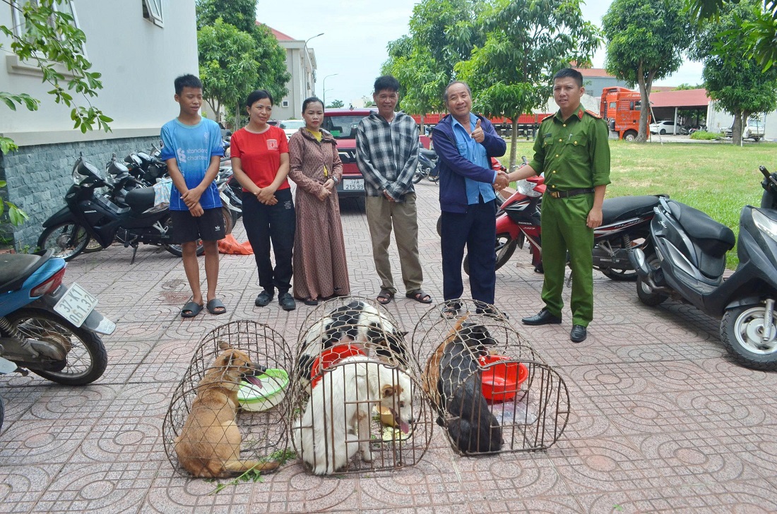 Phòng Cảnh sát hình sự trao trả lại tài sản tới các bị hại