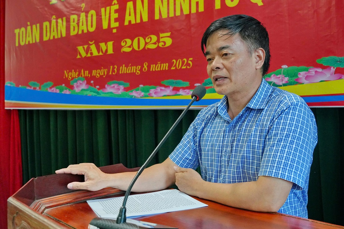 Lãnh đạo Chi cục Thủy lợi phát biểu tại Hội nghị