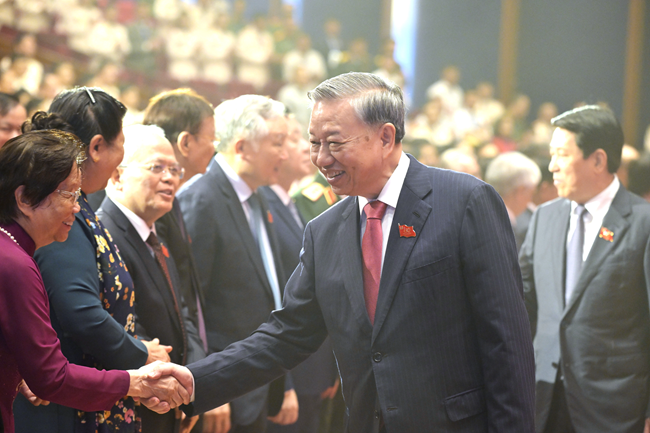 Tổng Bí thư Tô Lâm cùng các đồng chí lãnh đạo dự Lễ kỷ niệm