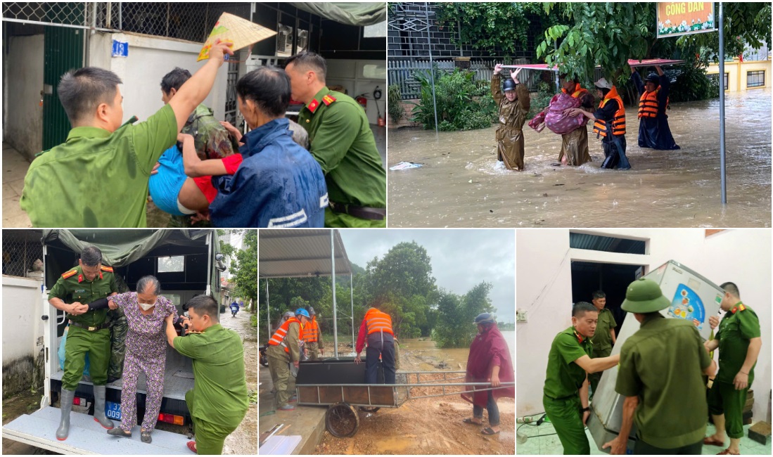 Sơ tán người dân và tài sản đến nơi an toàn