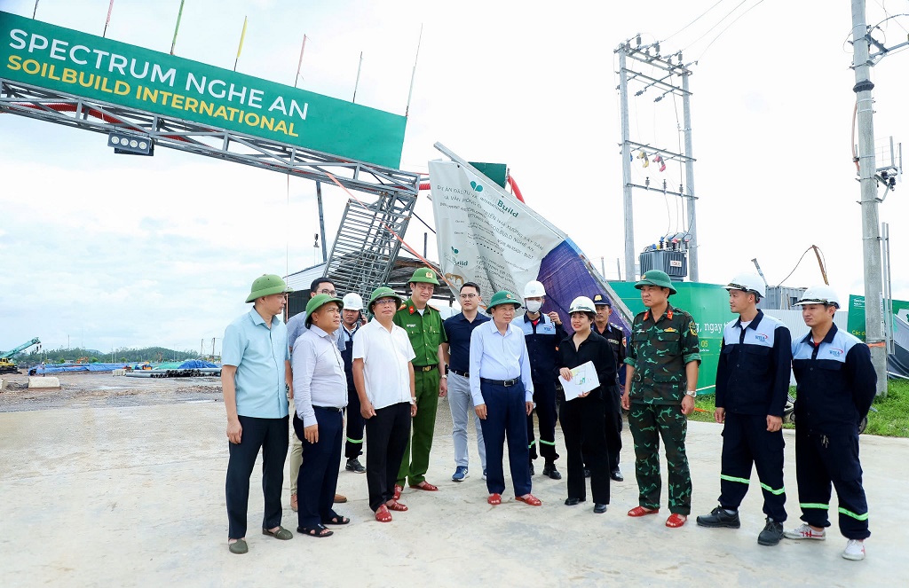 Đoàn công tác đến kiểm tra tại KCN WHA Industrial Zone Nghệ An