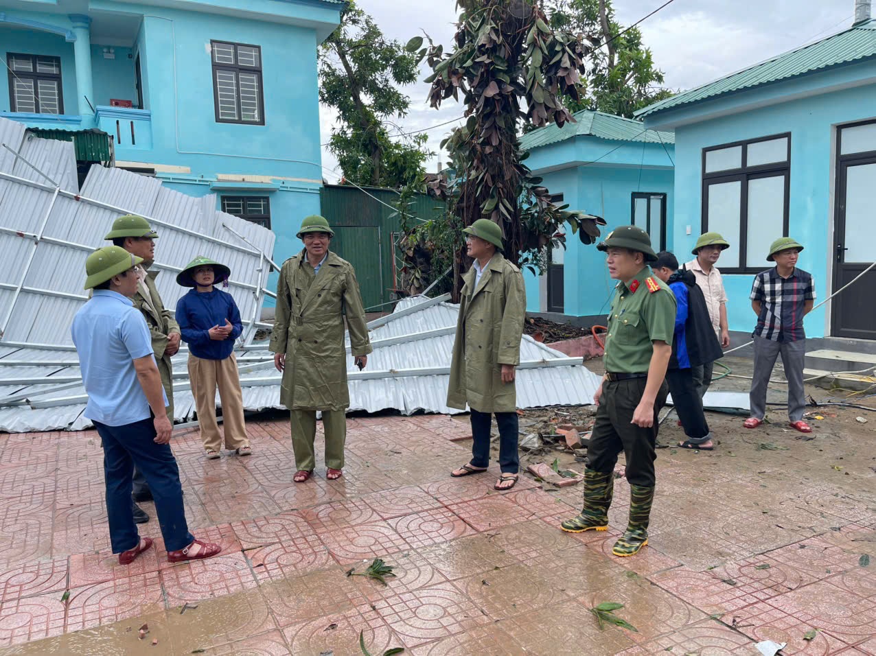 Đoàn công tác kiểm tra tại Trường Mầm non Nghi Thủy, phường Cửa Lò 