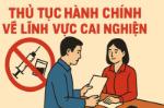 THỦ TỤC HÀNH CHÍNH VỀ LĨNH VỰC CAI NGHIỆN MA TÚY