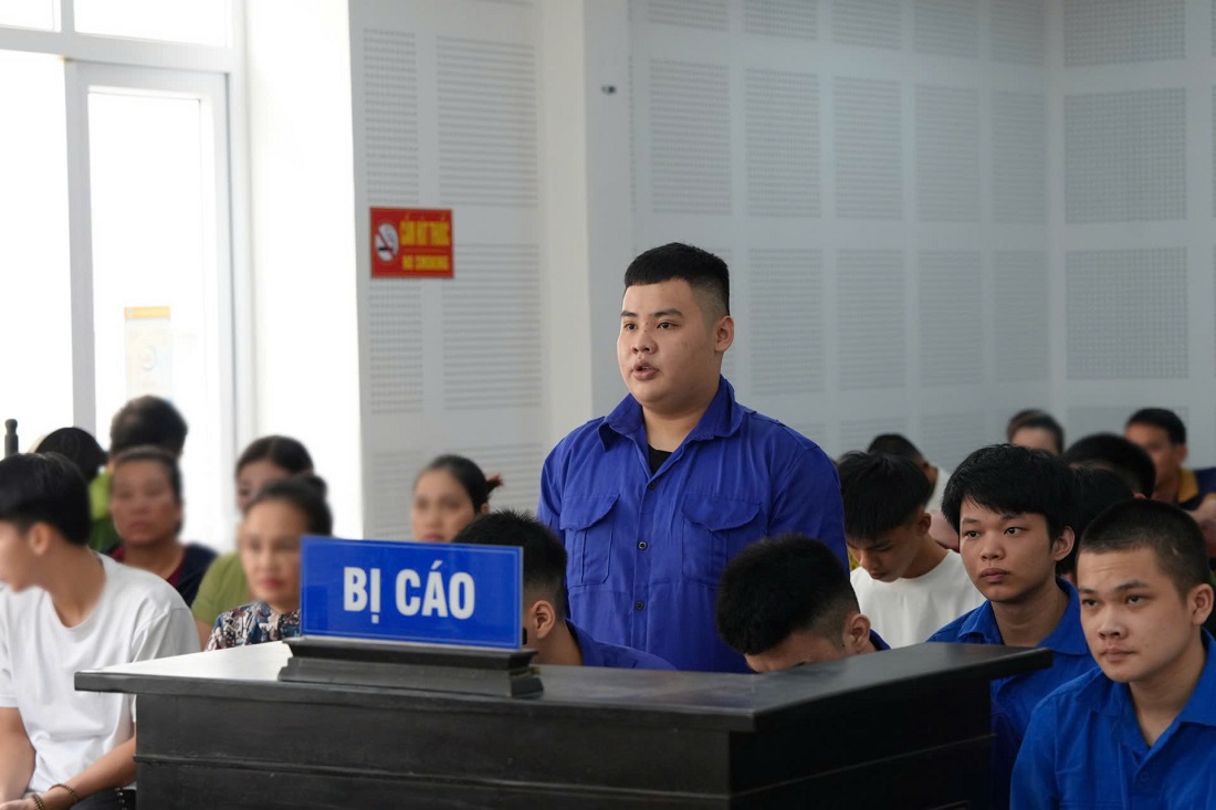 Các bị cáo tại toà