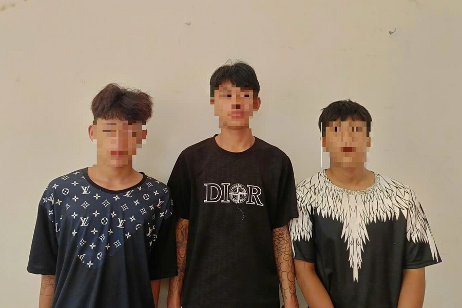 3 đối tượng Dềnh Quang Trung, Vừ Bá Chí và Vừ Bá Thành 