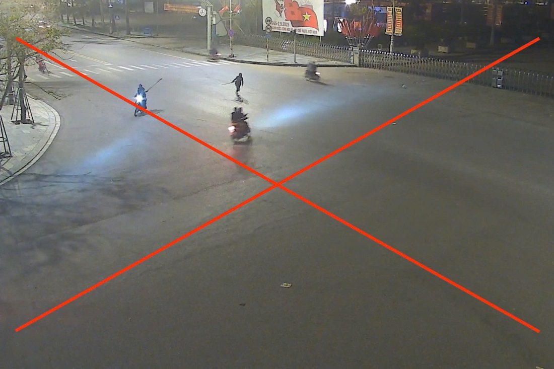 Hình ảnh video về nhóm đối tượng lạng lạch, hò hét, bấm còi, rượt đuổi, đánh nhau… đăng trên mạng xã hội