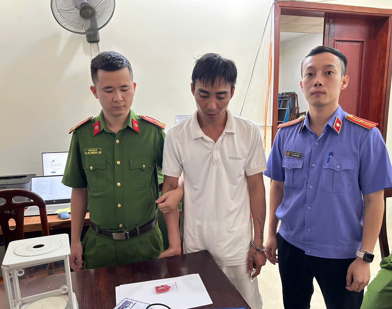 Đối tượng Lê Văn Lâm tại Cơ quan Công an