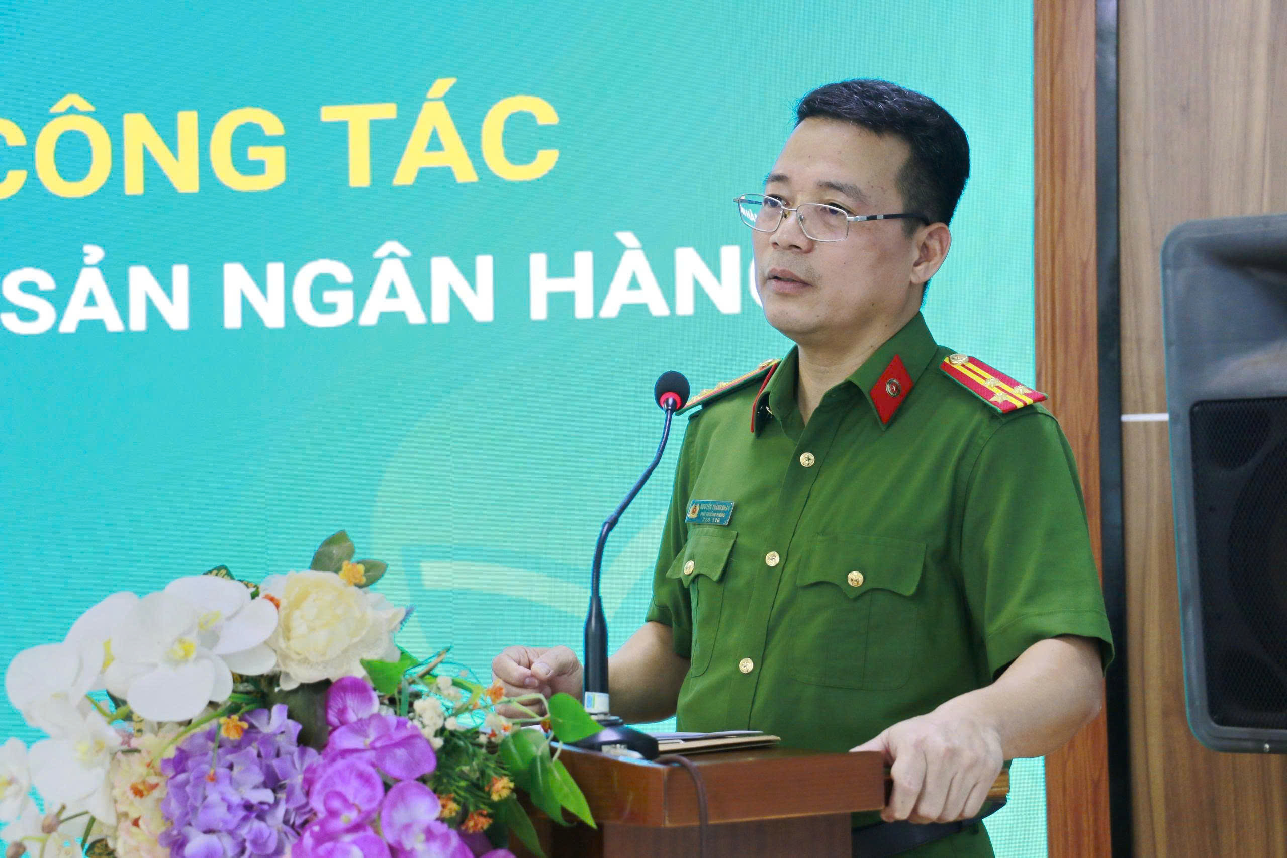 Phòng Cảnh sát hình sự Công an Nghệ An hướng dẫn công tác đảm bảo an ninh trật tự tại ngân hàng TMCP Đầu tư và phát triển Việt Nam - chi nhánh Nghệ An