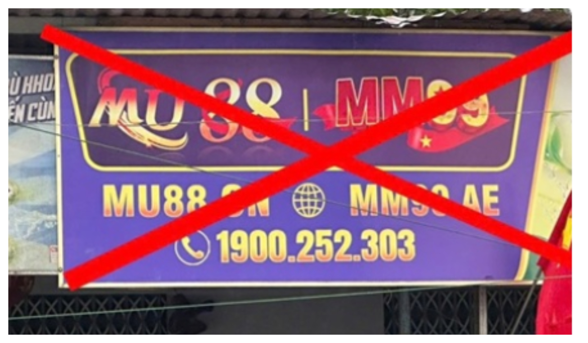 Cảnh báo thủ đoạn lợi dụng lắp bảng hiệu miễn phí để quảng cáo website đánh bạc online