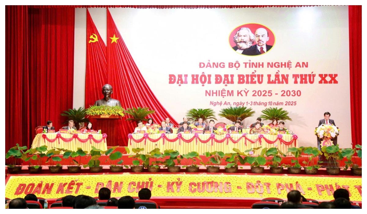 Đại hội đại biểu Đảng bộ tỉnh Nghệ An lần thứ XX, nhiệm kỳ 2025 - 2030 tổ chức phiên trù bị