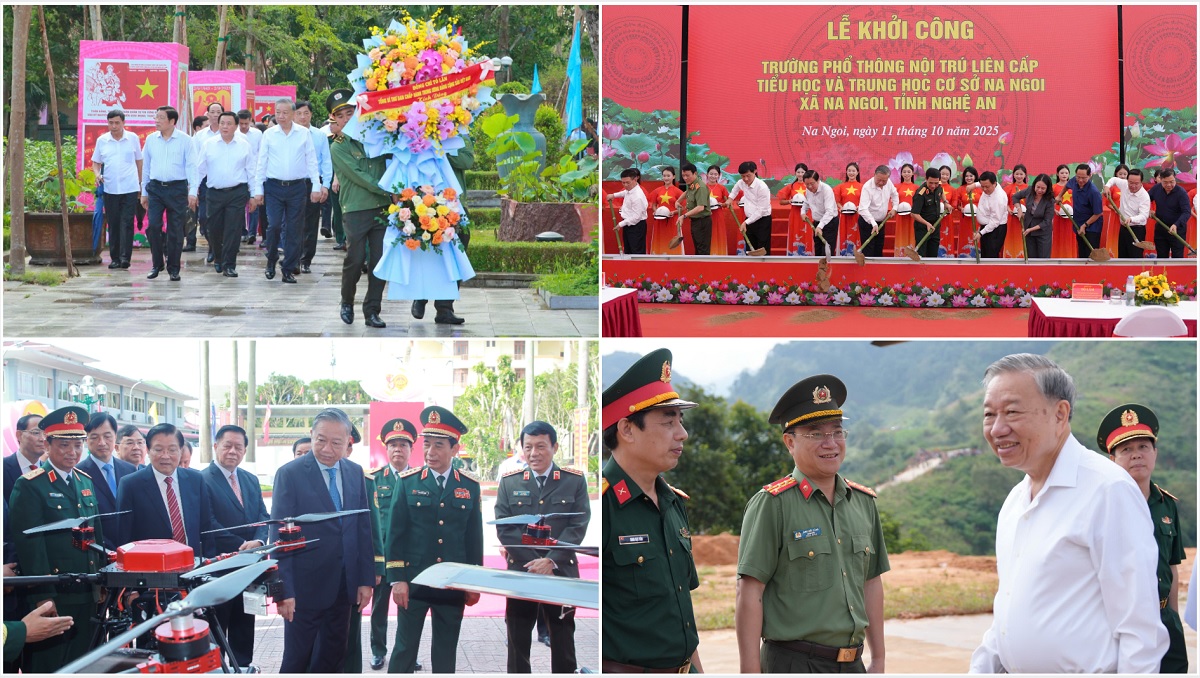 Công an tỉnh Nghệ An bảo đảm tuyệt đối an ninh, an toàn các hoạt động của đồng chí Tổng Bí thư Tô Lâm tại Nghệ An