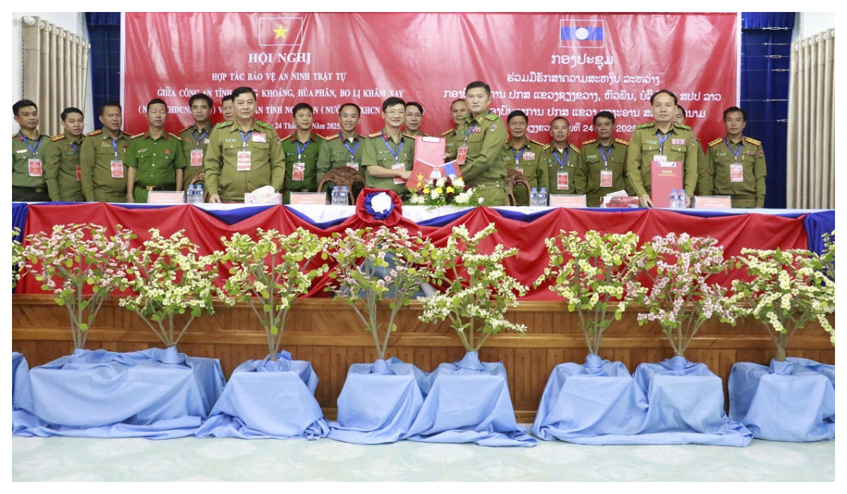 Tiếp tục phát huy hiệu quả hợp tác bảo đảm ANTT giữa Công an 04 tỉnh: Nghệ An - Xiêng Khoảng - Hủa Phăn - Bo Ly Khăm Xay