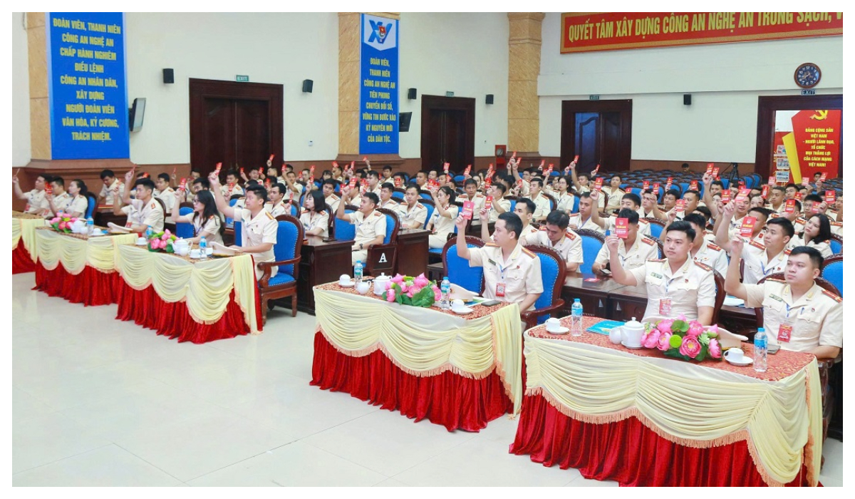 Khai mạc Phiên thứ nhất Đại hội đại biểu Đoàn Thanh niên Công an tỉnh lần thứ XV, nhiệm kỳ 2025 -2030