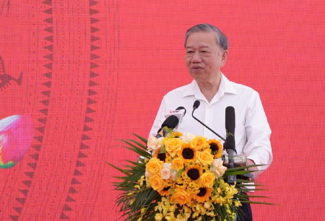 Tổng Bí thư Tô Lâm phát biểu tại Lễ khởi công