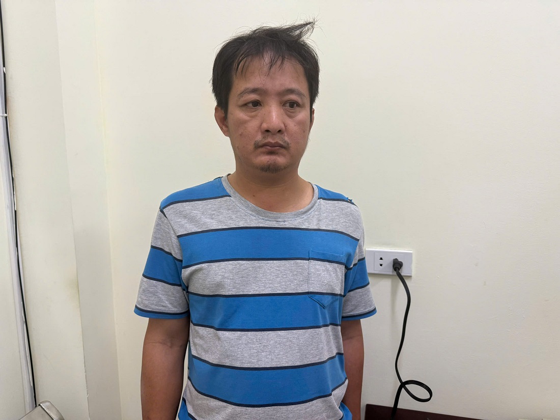 Đối tượng Lê Thành Công tại cơ quan Công an