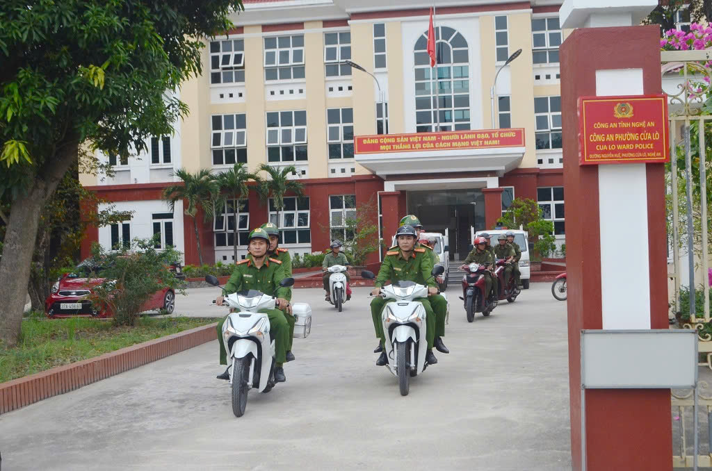 Công an phường Cửa Lò tăng cường tuần tra, kiểm soát, nhất là tại các địa bàn trọng điểm, vào các khung giờ cao điểm