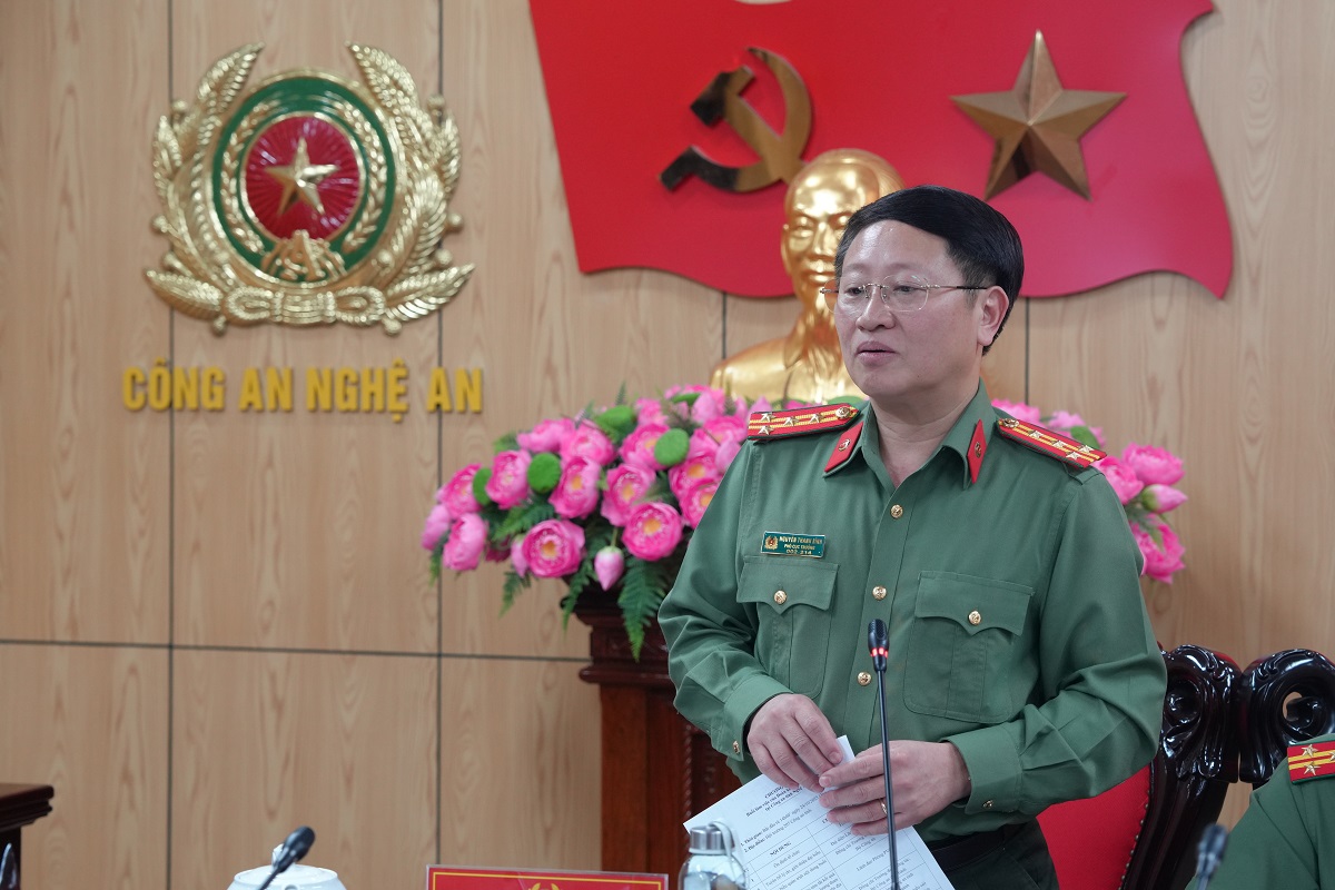 Đồng chí Đại tá Nguyễn Thanh Bình, Phó Cục trưởng Cục Xây dựng phong trào bảo vệ an