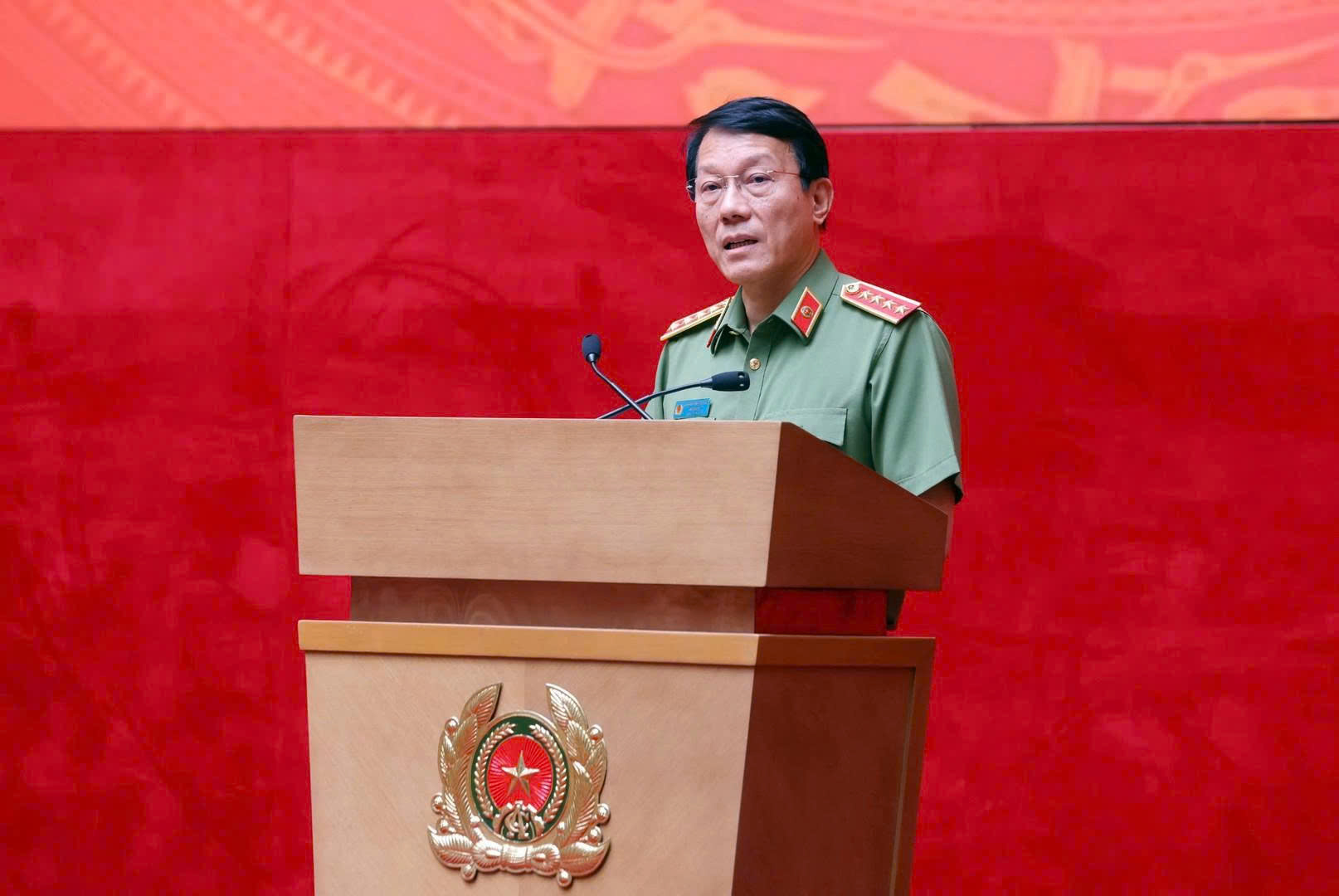 Đại tướng Lương Tam Quang, Bộ trưởng Bộ Công an phát biểu chỉ đạo tại hội nghị