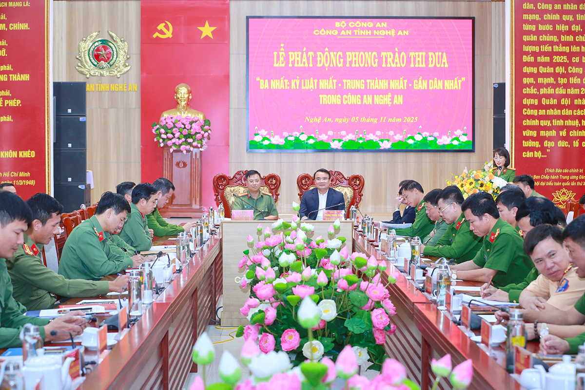 Công an tỉnh Nghệ An: Phát động phong trào thi đua 