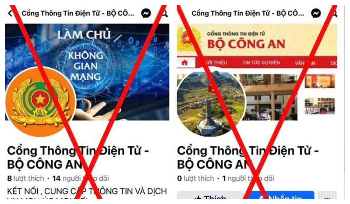 Cảnh báo thủ đoạn giả mạo tài khoản Facebook của lực lượng Công an để lừa đảo chiếm đoạt tài sản