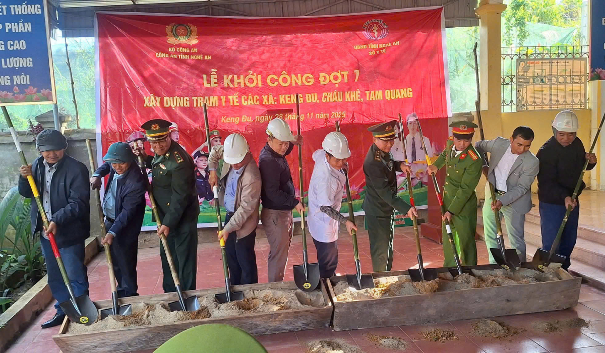 Khởi công trạm y tế xã Keng Đu