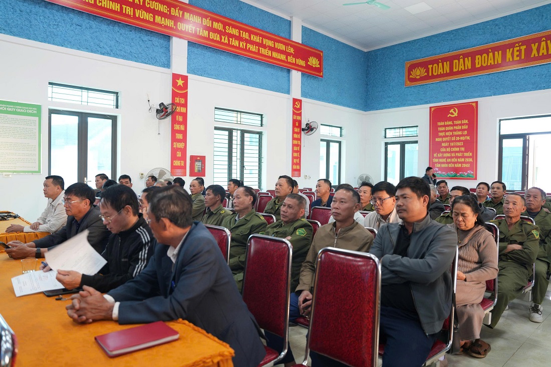 Các lực lượng tham gia tại buổi tuyên truyền