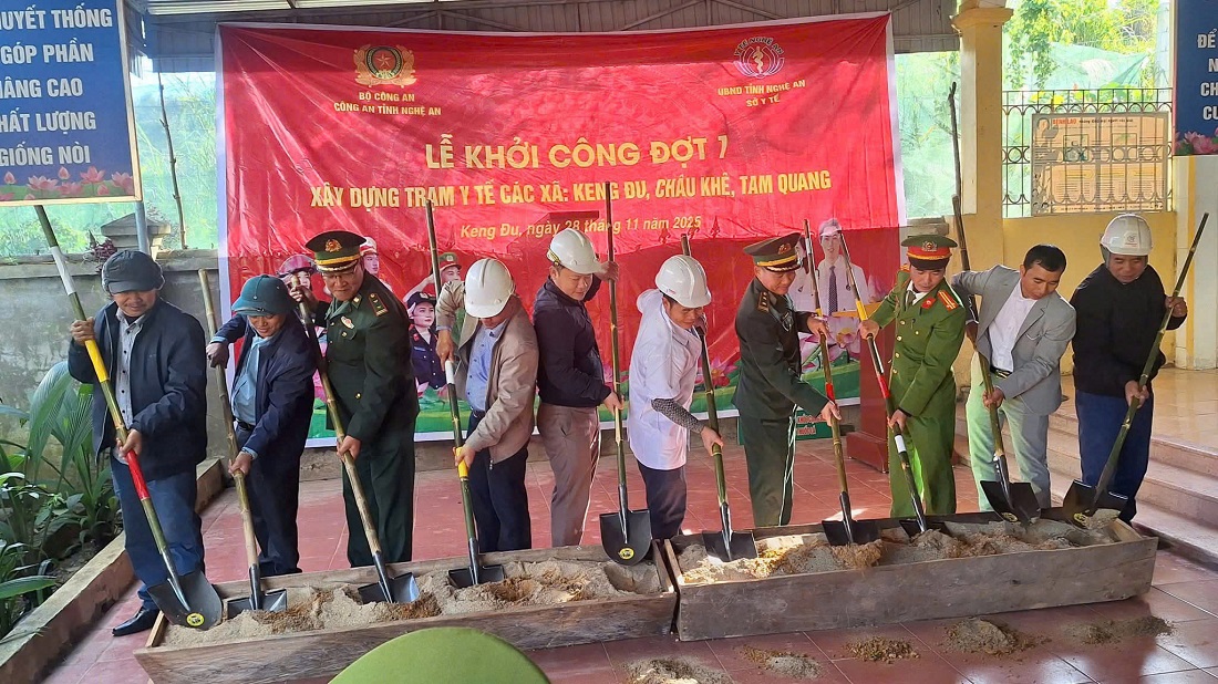 Lễ khởi công Trạm y tế xã Keng Đu