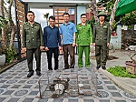 Công an xã Trung Lộc tuyên truyền, vận động người dân tự nguyện giao nộp động vật hoang dã