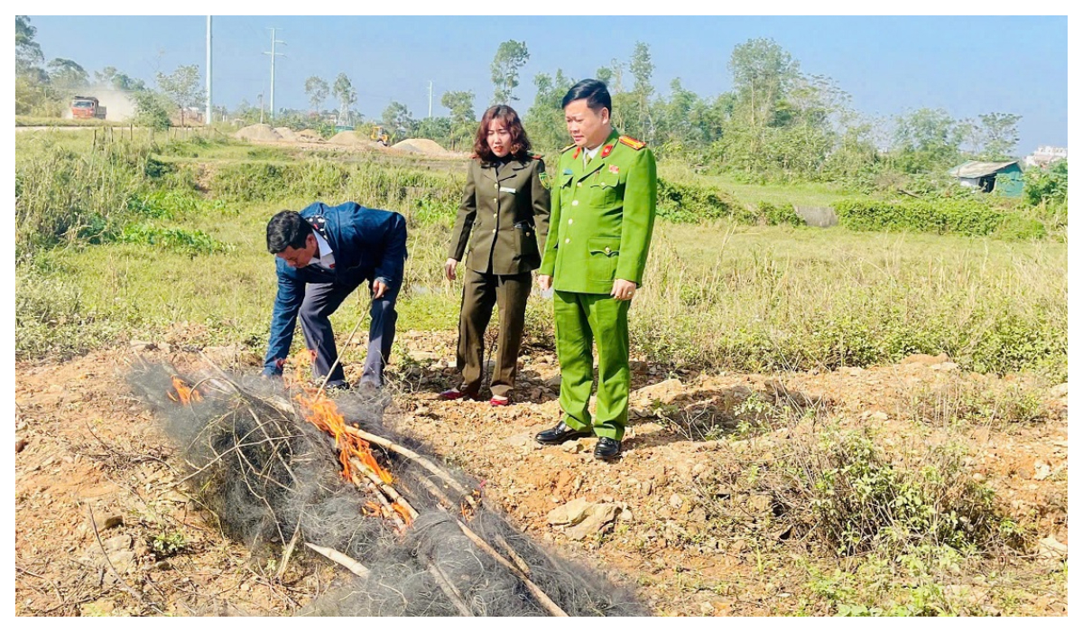 Kiểm tra, thu giữ nhiều dụng cụ bẫy chim trời