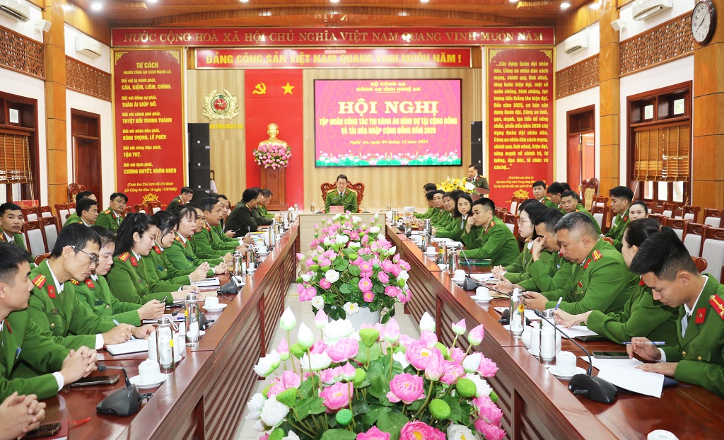 Hội nghị tập huấn công tác thi hành án hình sự tại cộng đồng và tái hòa nhập cộng đồng năm 2025