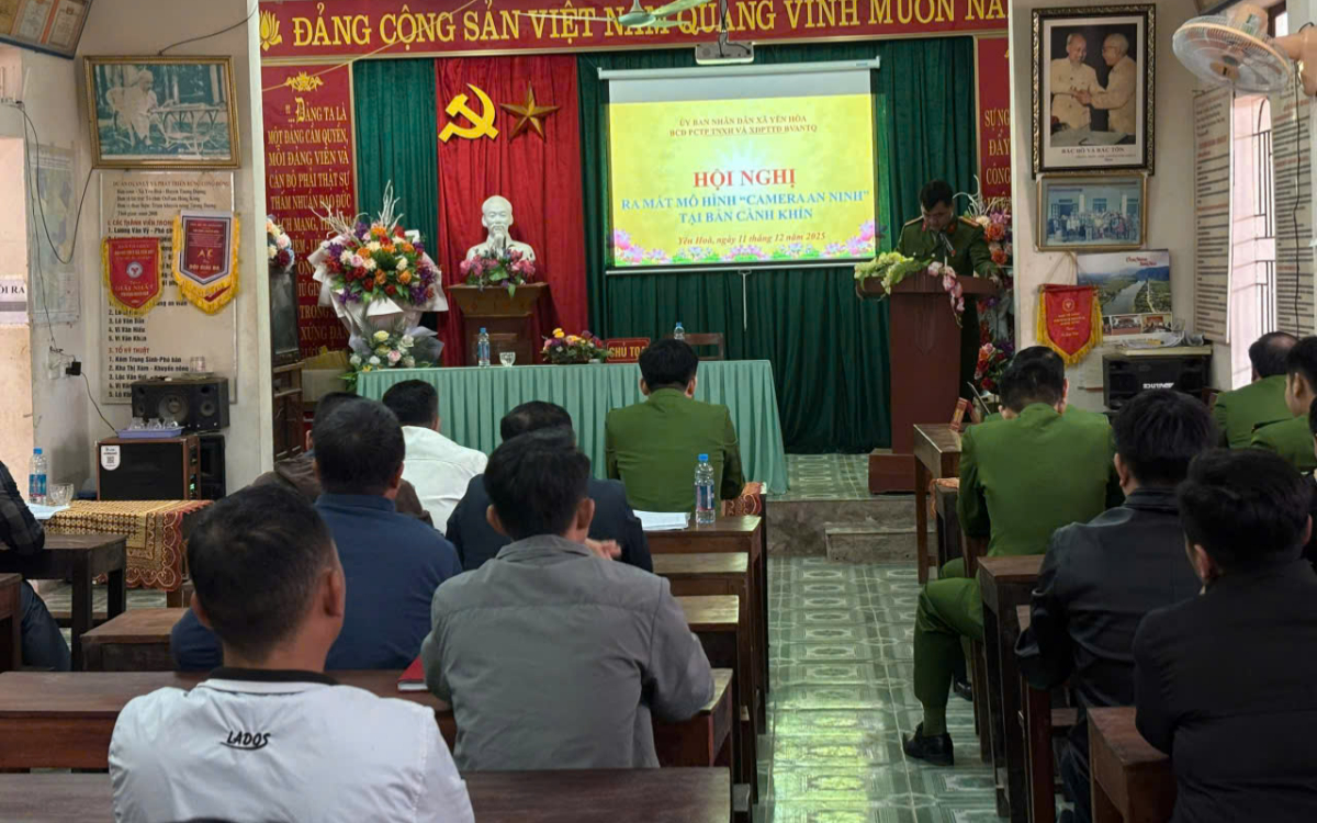 Công an xã Yên Hòa ra mắt mô hình 
