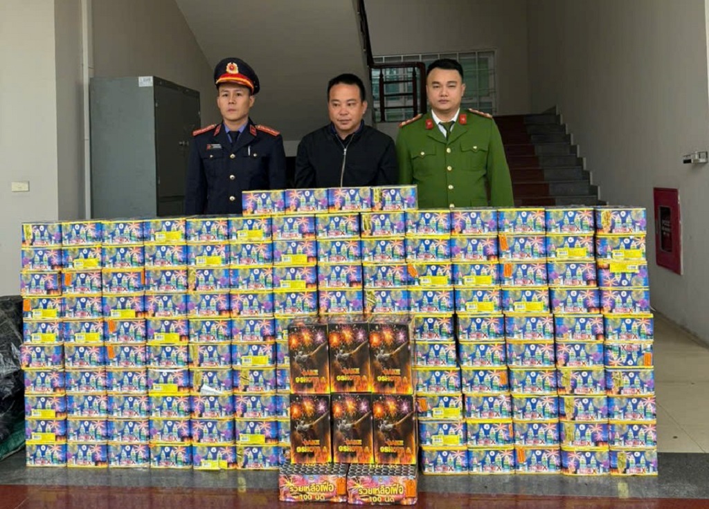 Phòng Cảnh sát kinh tế Công an Nghệ An khởi tố 03 vụ, 05 đối tượng, thu giữ gần 500 kg pháo nổ