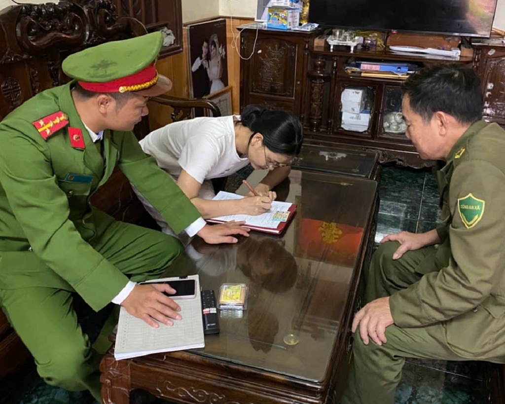 Công an xã Bình Minh kiểm tra an toàn về phòng cháy, chữa cháy dịp trước, trong và sau Tết năm 2026