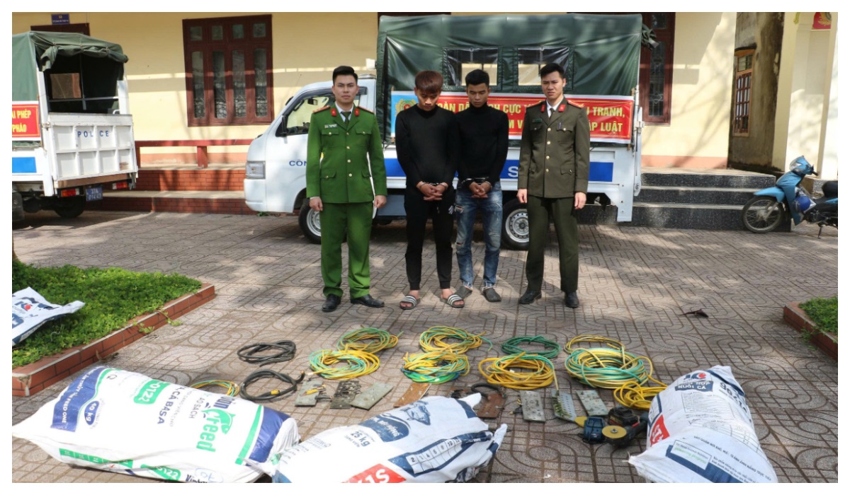 Bắt nhóm đối tượng gây ra nhiều vụ trộm dây cáp viễn thông trong thời gian ngắn