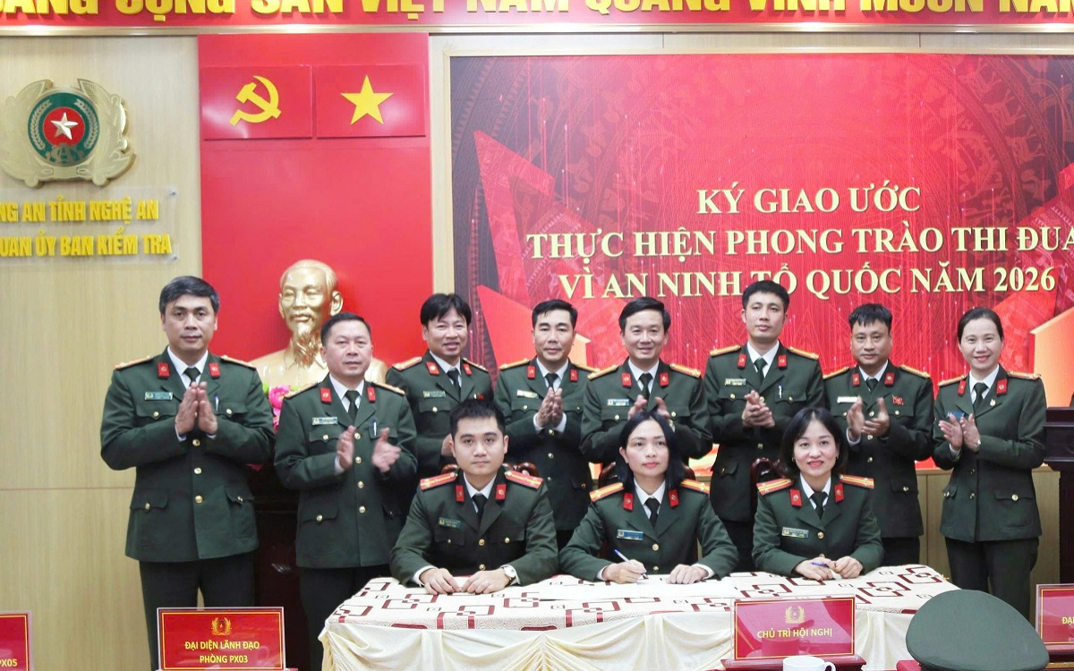 Cơ quan Ủy ban kiểm tra Đảng ủy Công an tỉnh triển khai chương trình công tác năm 2026