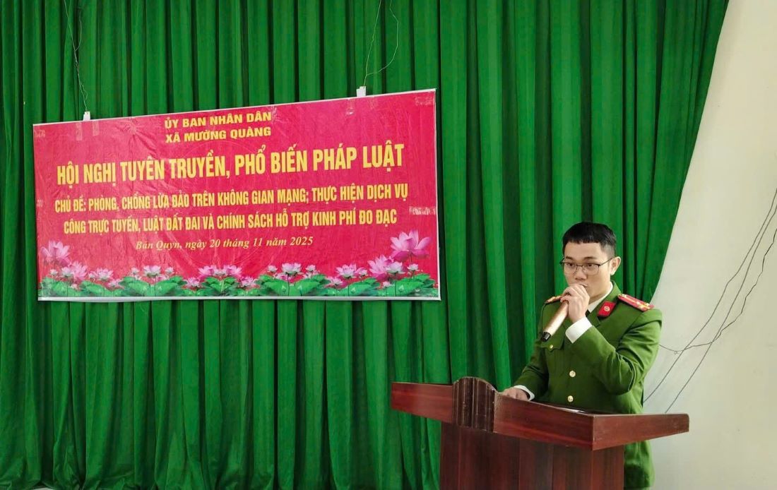 Cán bộ Công an xã cung cấp thông tin, phương thức, thủ đoạn mới của các loại tội phạm công nghệ cao