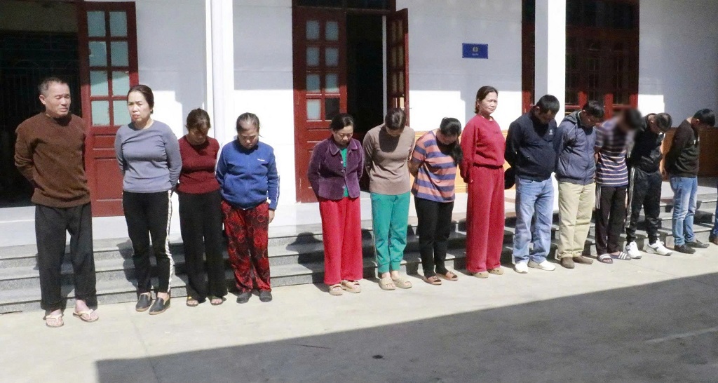 Các đối tượng trong ổ nhóm đánh bạc bị bắt giữ