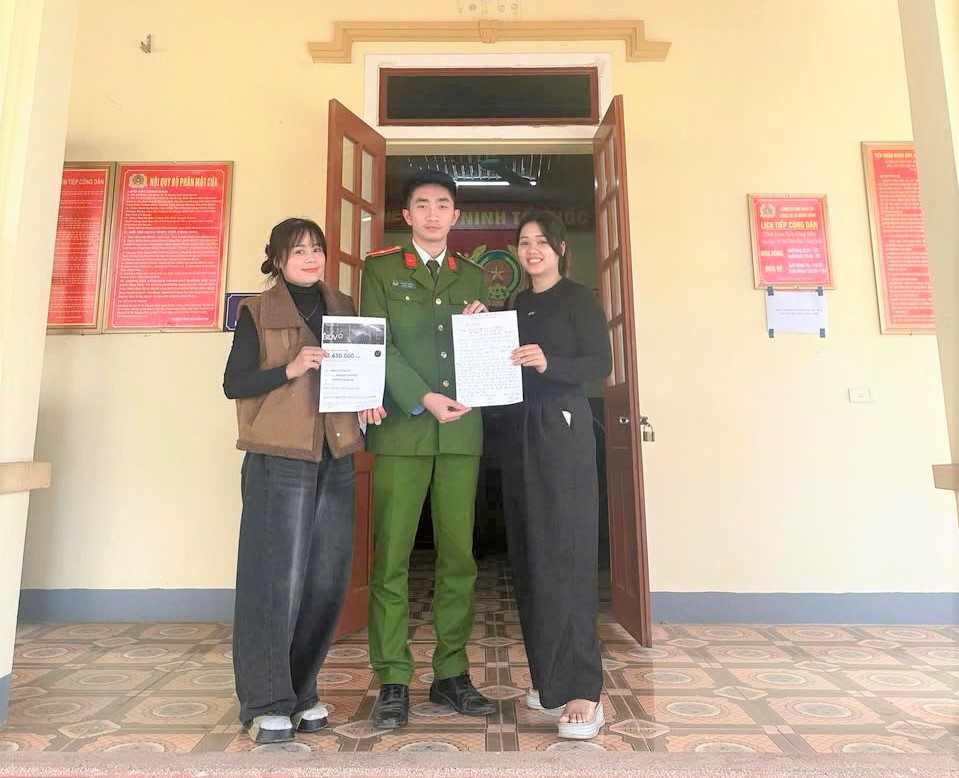 Nhờ sự hỗ trợ tích cực của Công an xã Nghĩa Đồng và tinh thần tự giác cao của chị Thiện, chị My đã nhận lại số tiền mà mình chuyển khoản nhầm