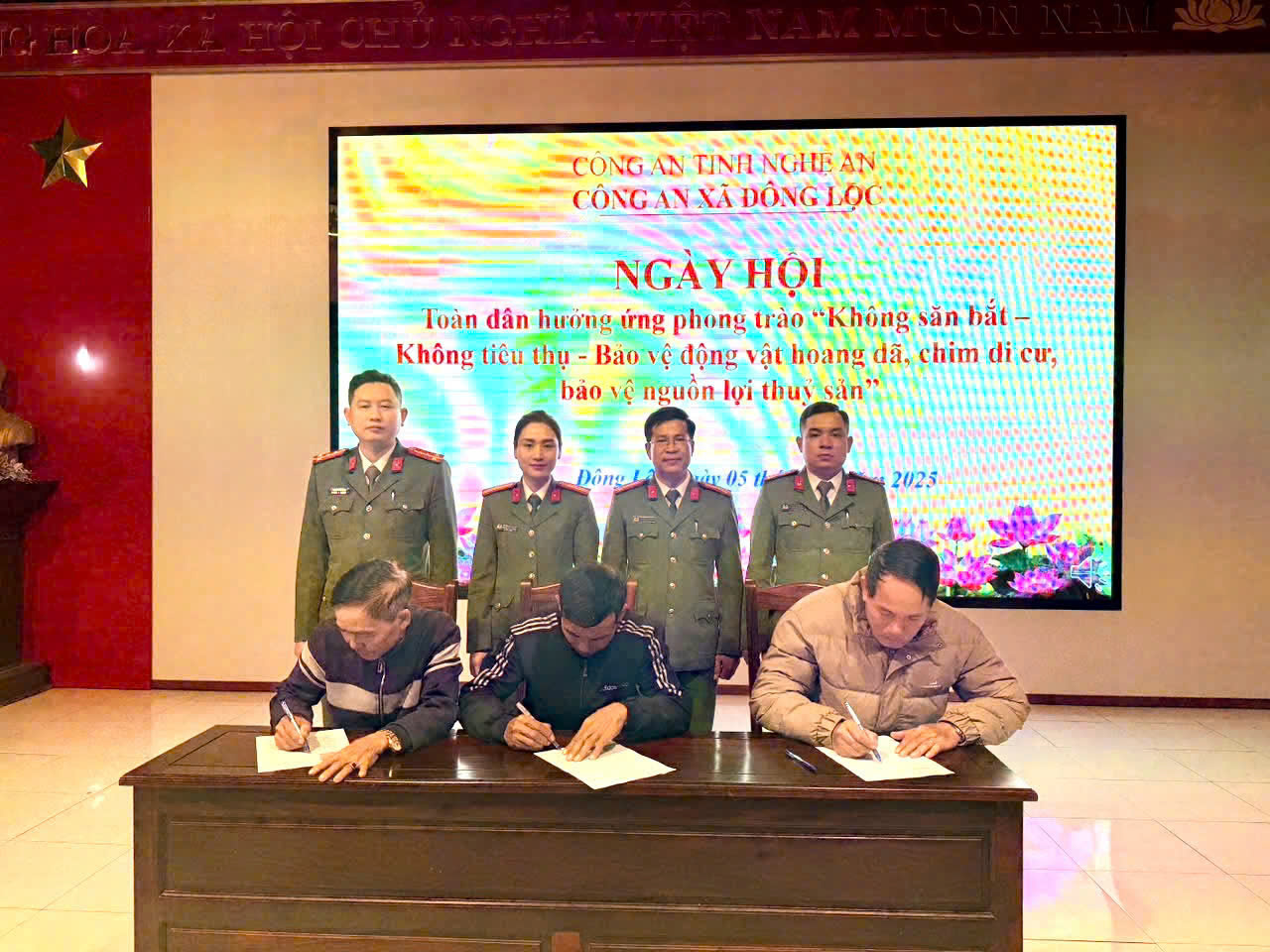 Ký cam kết bảo vệ động vật hoang dã, chim trời