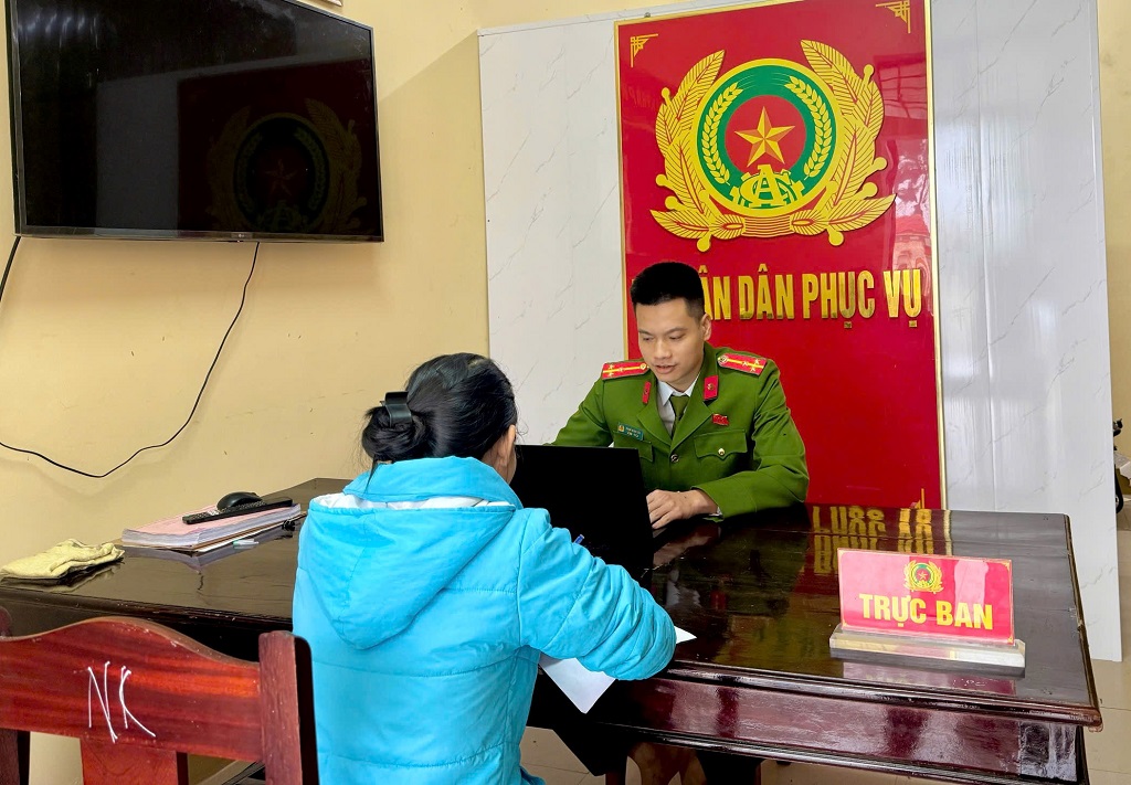 Công an xã Thiên Nhẫn xử phạt 01 trường hợp về hành vi quảng cáo kinh doanh sản phẩm động vật rừng