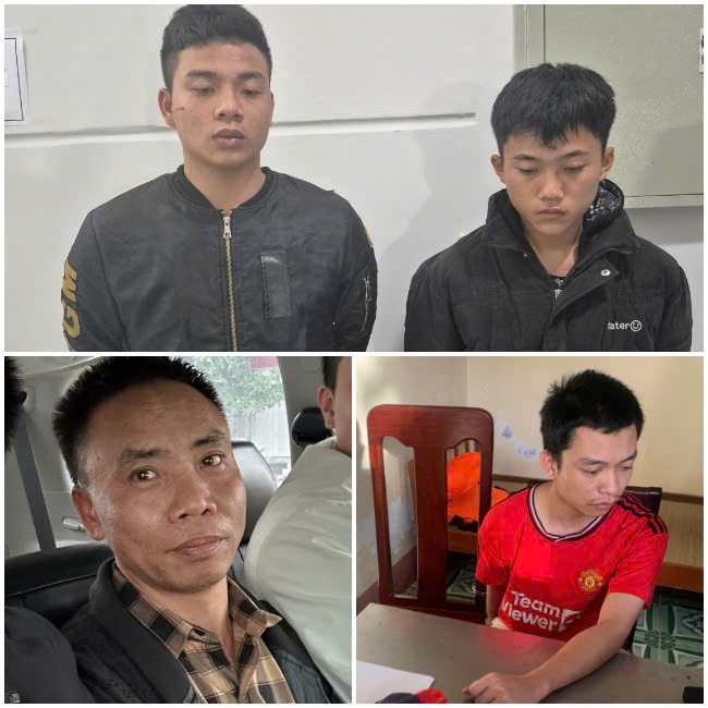 Nhóm các đối tượng trốn truy nã bị Phòng Cảnh sát hình sự bắt giữ