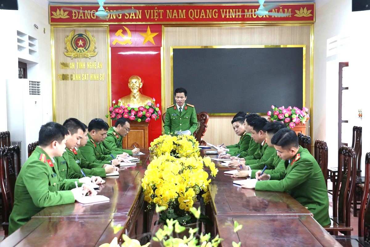 Phòng Cảnh sát hình sự họp Ban chuyên án