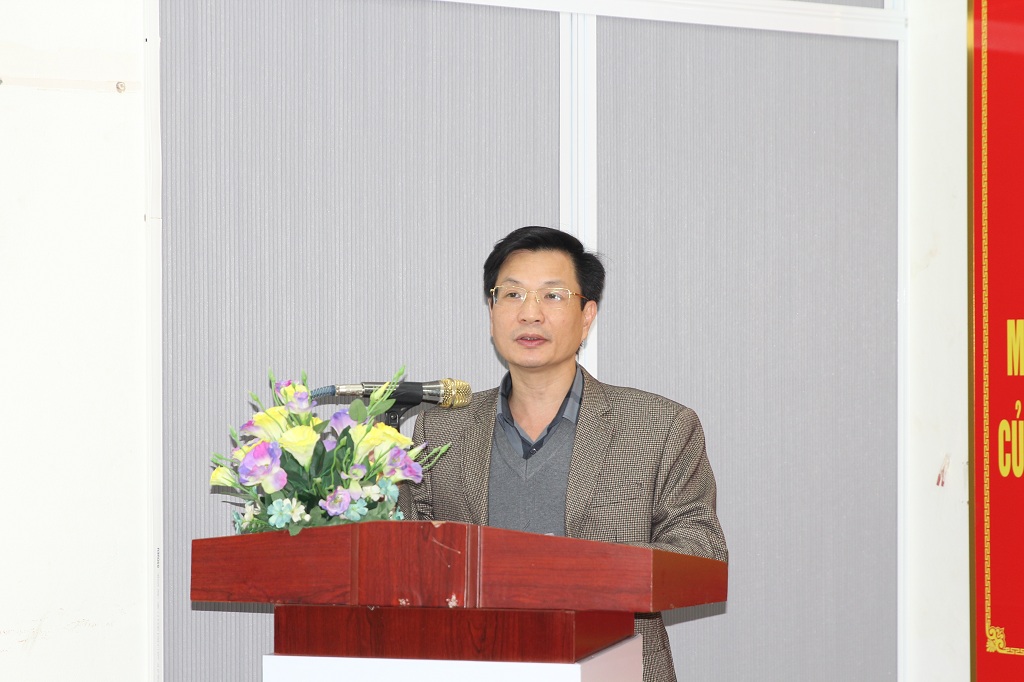 Đại diện Tổng Công ty đường sắt Việt Nam phát biểu tại hội nghị