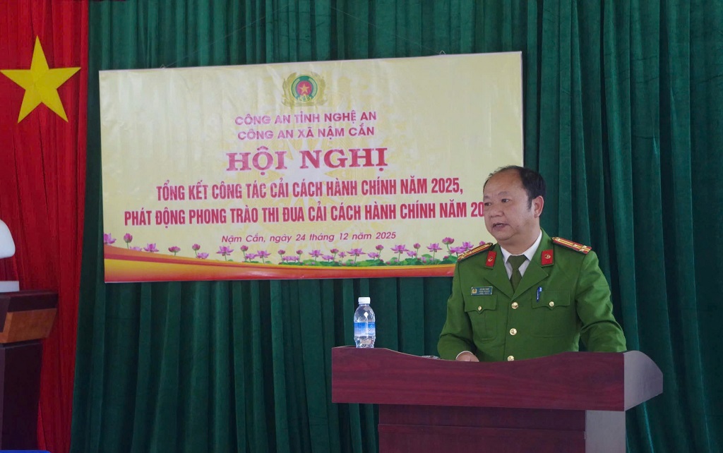 Công an xã phát động phong trào thi đua thực hiện nhiệm vụ CCHC năm 2026