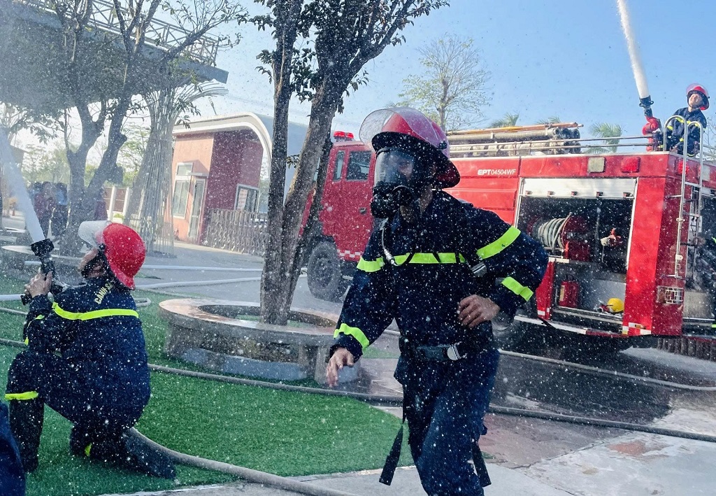 Trải nghiệm diễn tập phương án chữa cháy